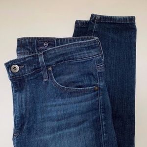 AG Farrah Skinny High-Rise Jeans - Blue Brooks 27R